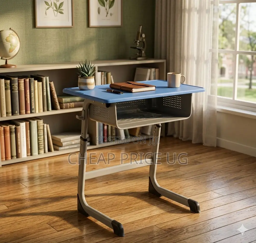 Height-Adjustable Children's School Desk