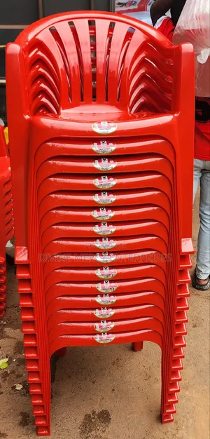 Plastic Red Armed Chair