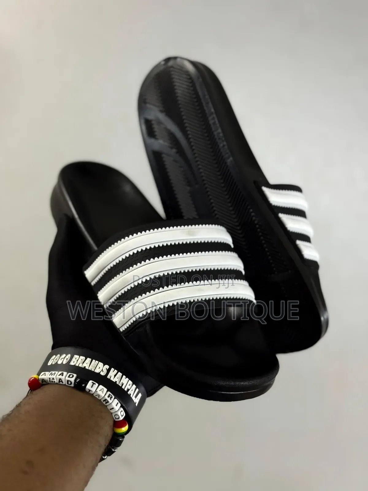 Original Adidas Black Slides Size 40 to 45 Inches