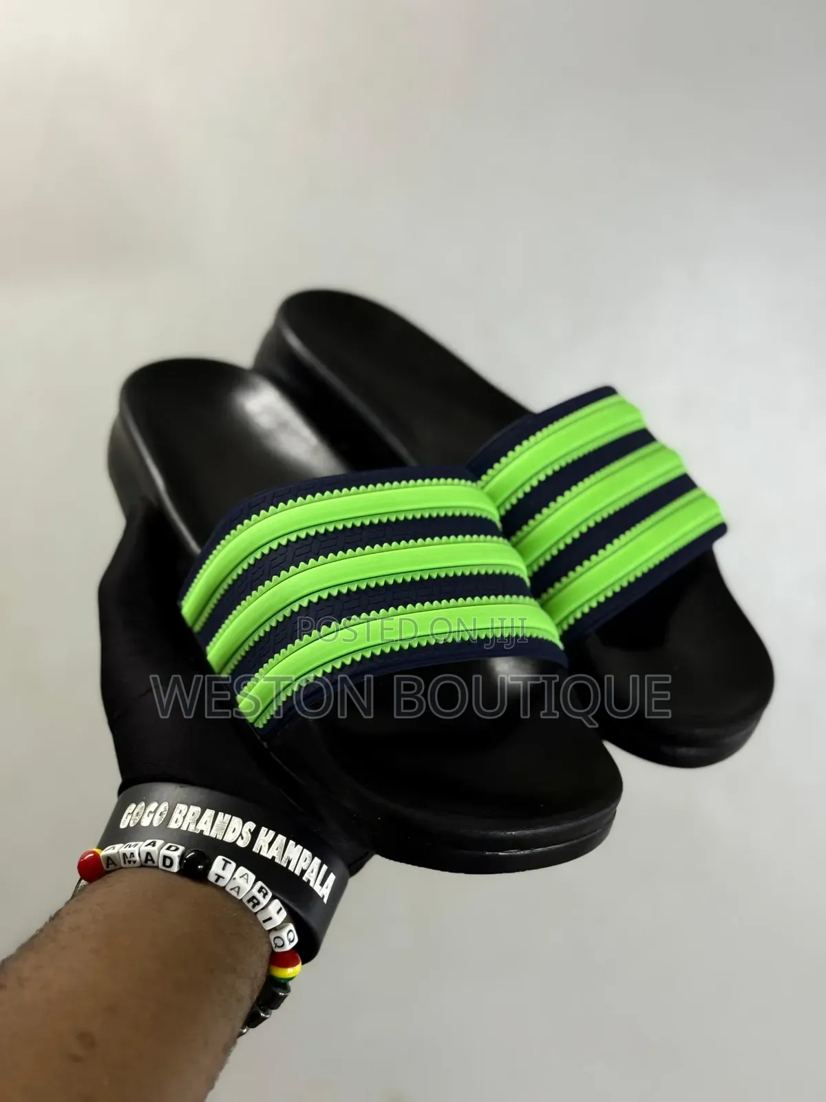 Original Adidas Black Slides Size 40 to 45 Inches