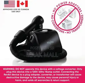 Revair Reverse-Air Dryer, Vacuum Hair Dryer for All Hair Types