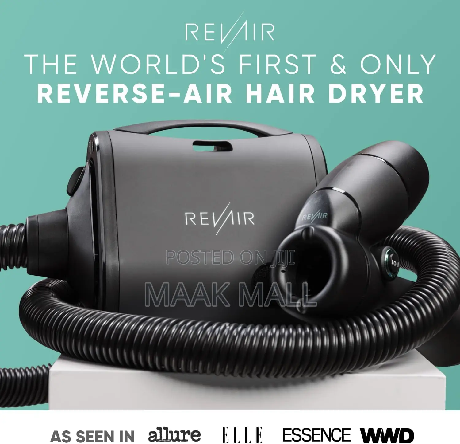Revair Reverse-Air Dryer, Vacuum Hair Dryer for All Hair Types