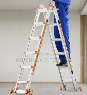 Extension Ladder With Two Stabilizer Bars 12 Steps