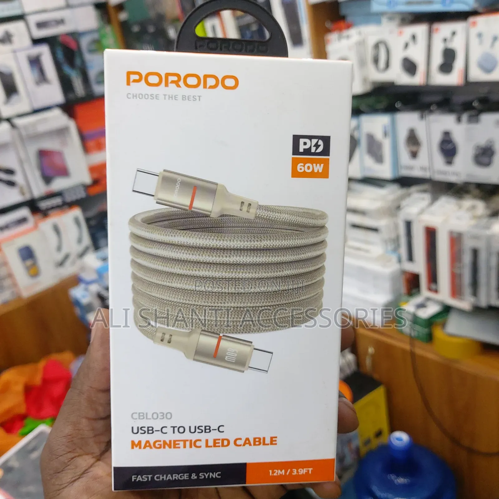 60w Usb-C to Usb-C Magnetic Led Cable