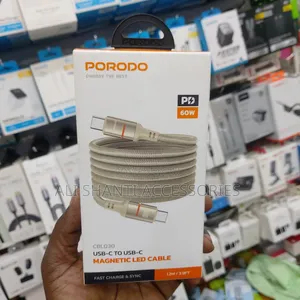 60w Usb-C to Usb-C Magnetic Led Cable