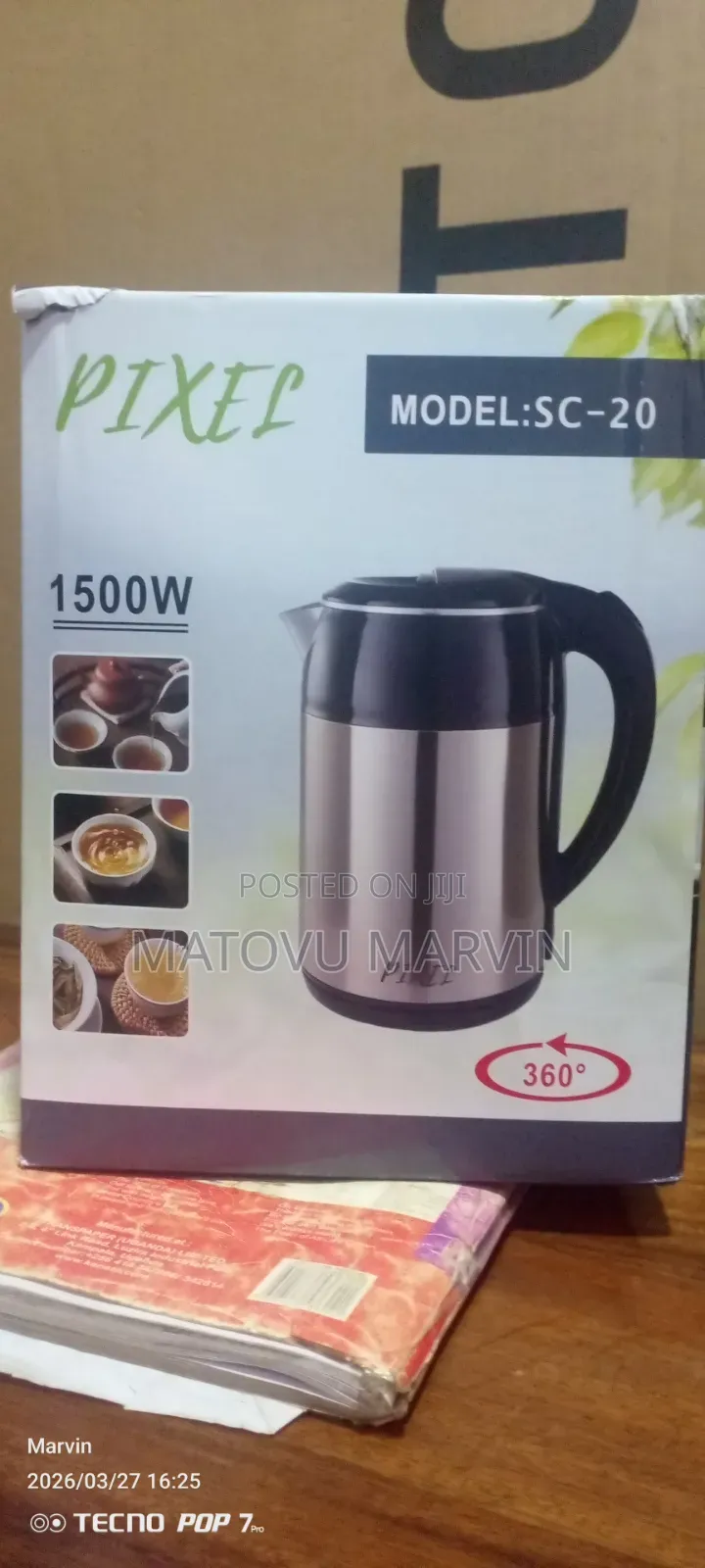 Pixel Electric Kettle 2.5l
