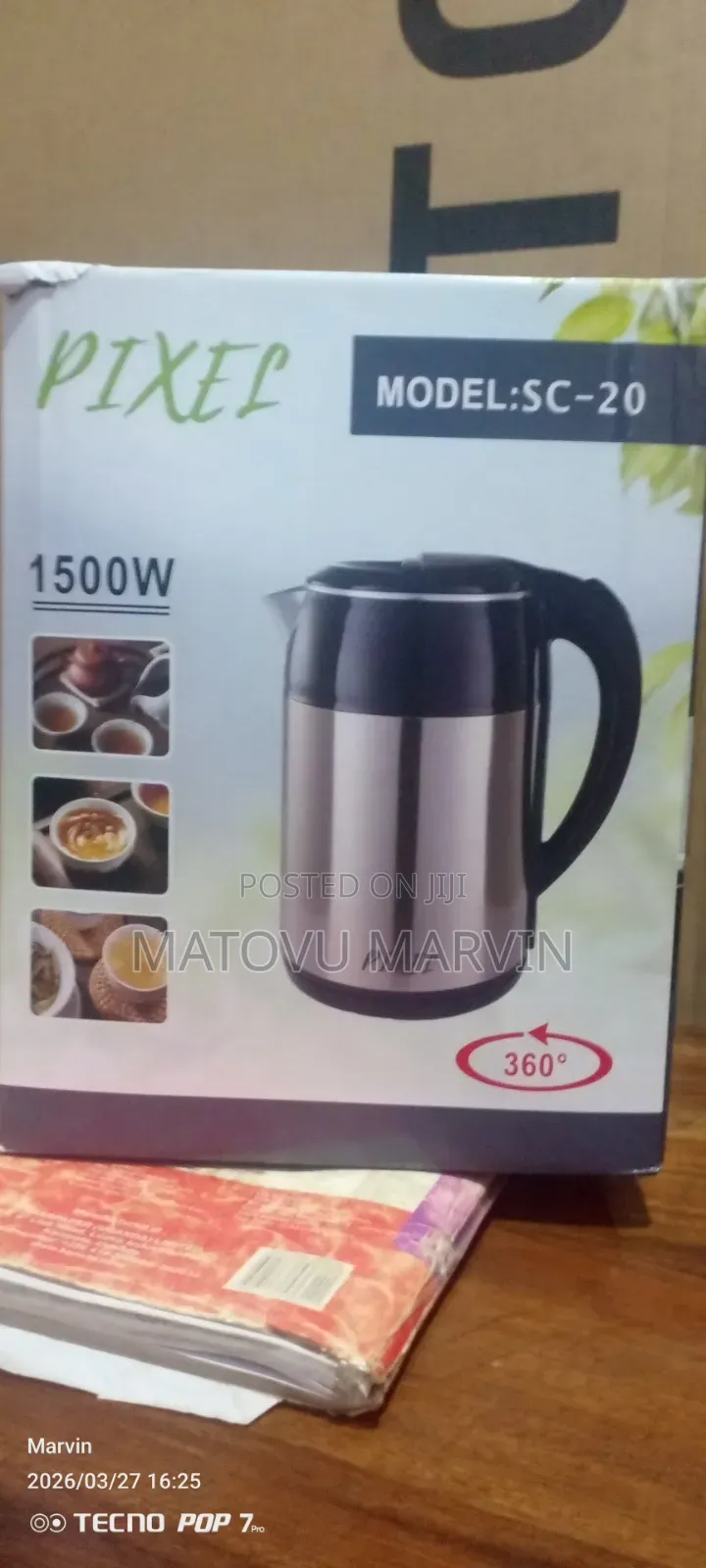 Pixel Electric Kettle 2.5l