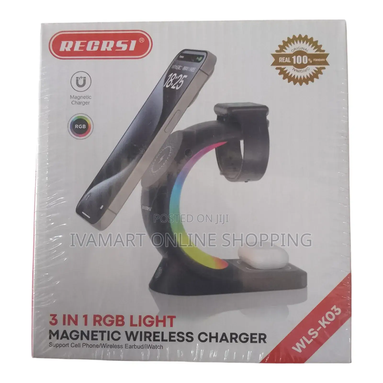 Recrsi 3-in-1 RGB Magnetic Wireless Charger – WLS-