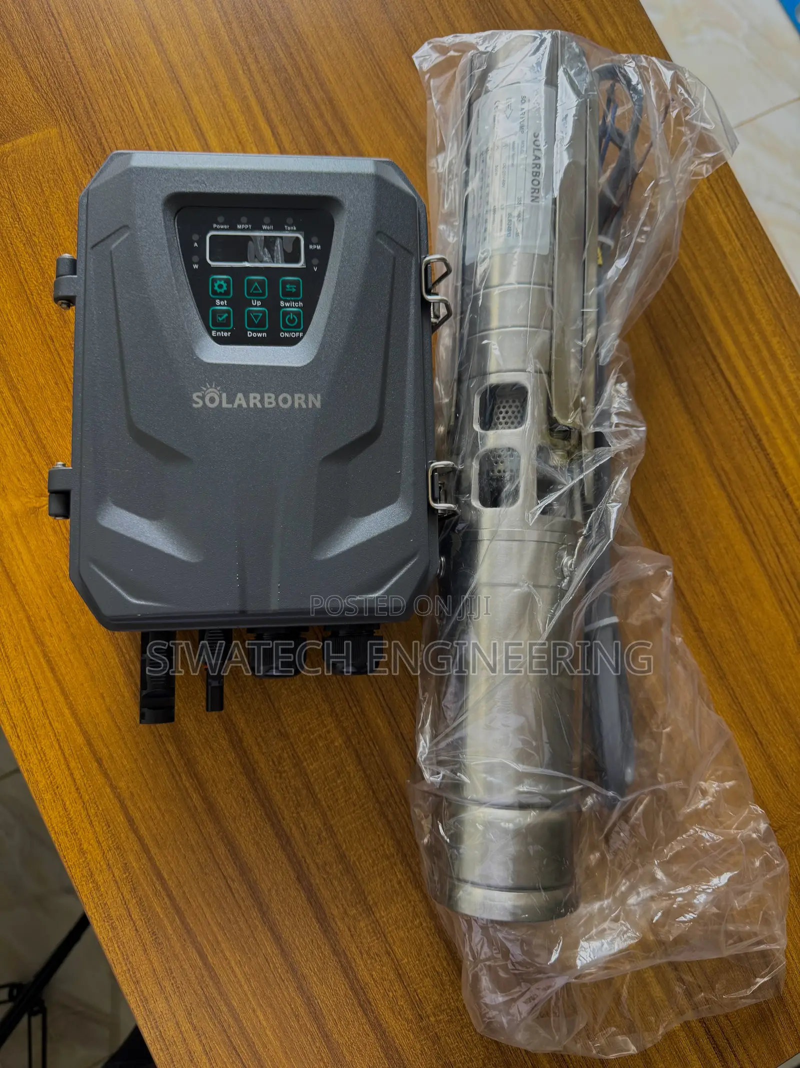 300w Solar Submersible Water Pump, 36m Head, 3cubics/Hr 1-1/4” Outlet