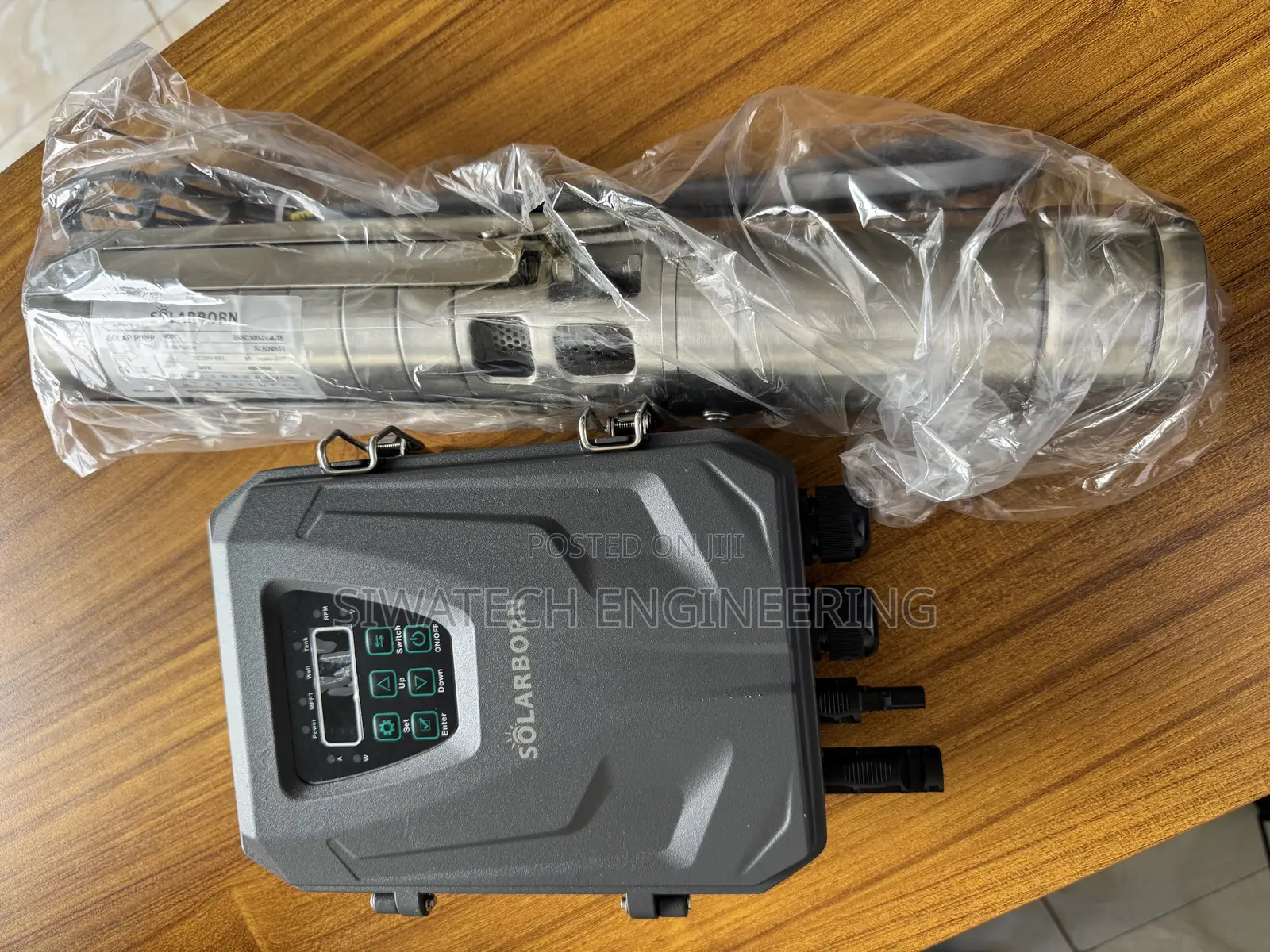 300w Solar Submersible Water Pump, 36m Head, 3cubics/Hr 1-1/4” Outlet