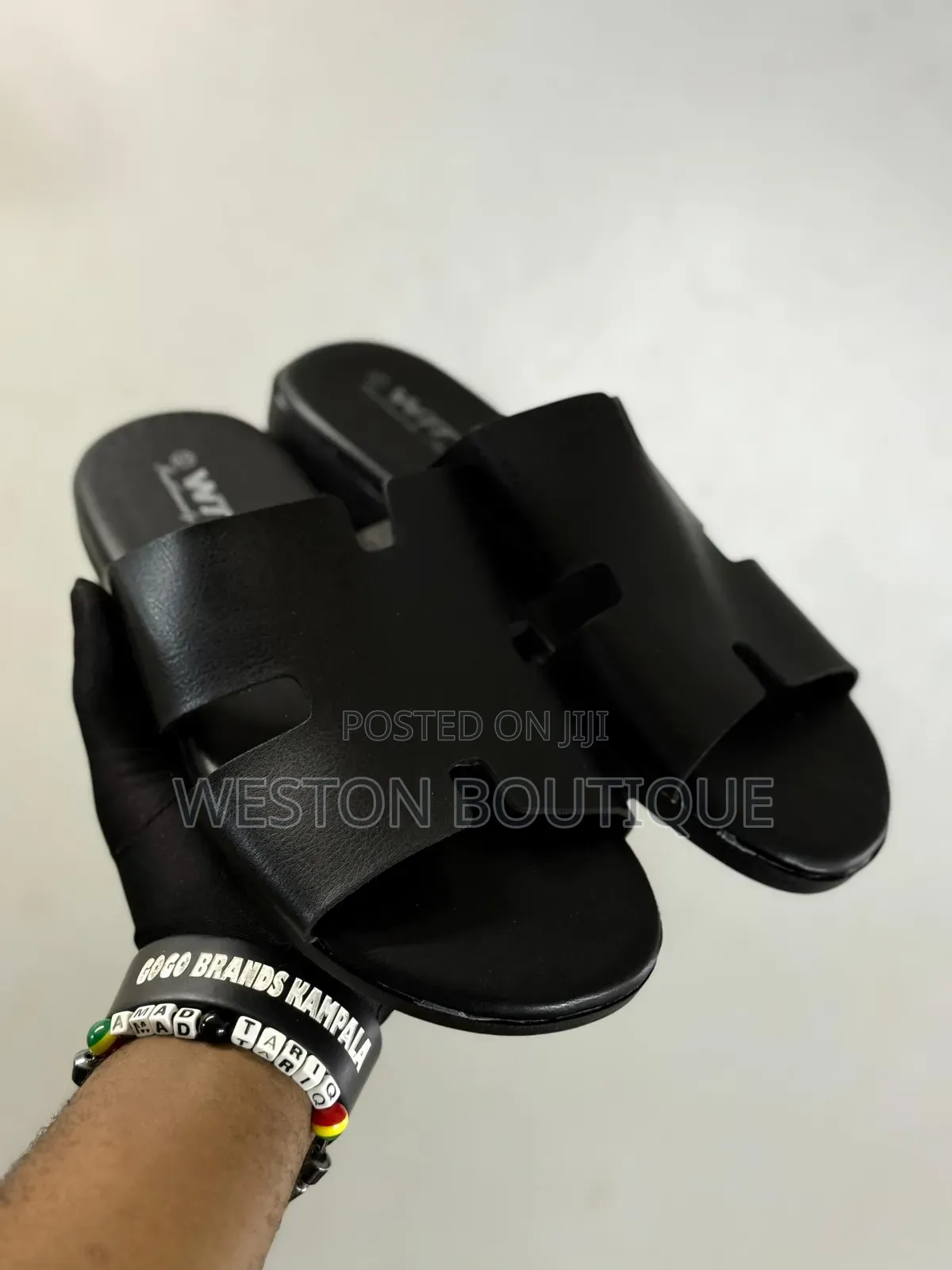 Hermes Brown Rubber Sandals Size 40 to 45 Inches