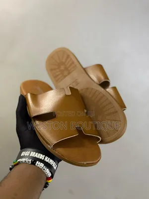 Hermes Brown Rubber Sandals Size 40 to 45 Inches