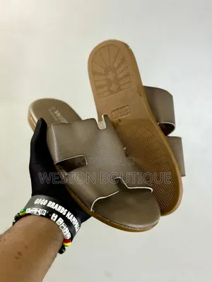Hermes Brown Rubber Sandals Size 40 to 45 Inches
