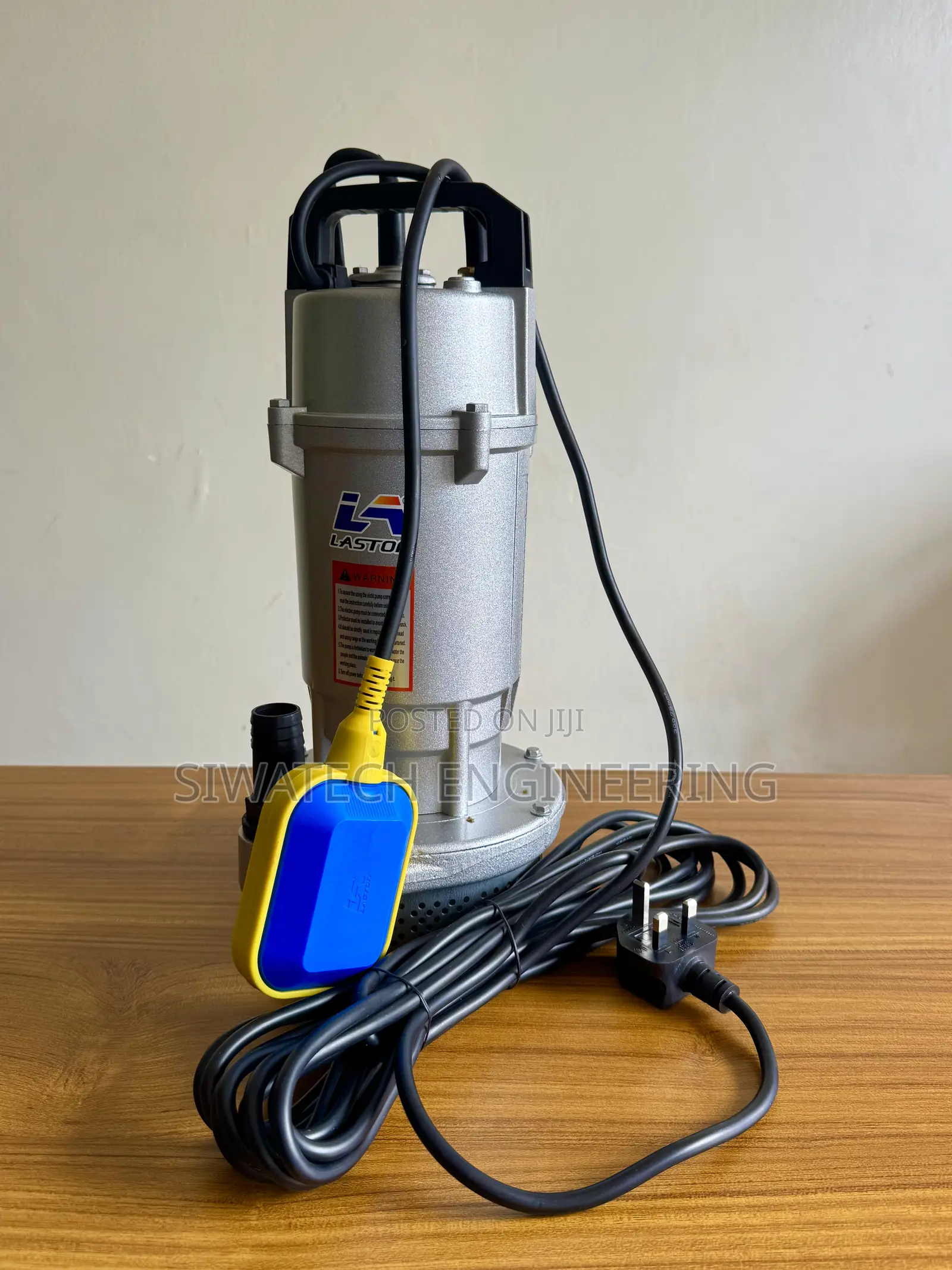 Ac Submersible Water Pump 33m (100ft) Head, With 5m Cable, 3cubics/Hr