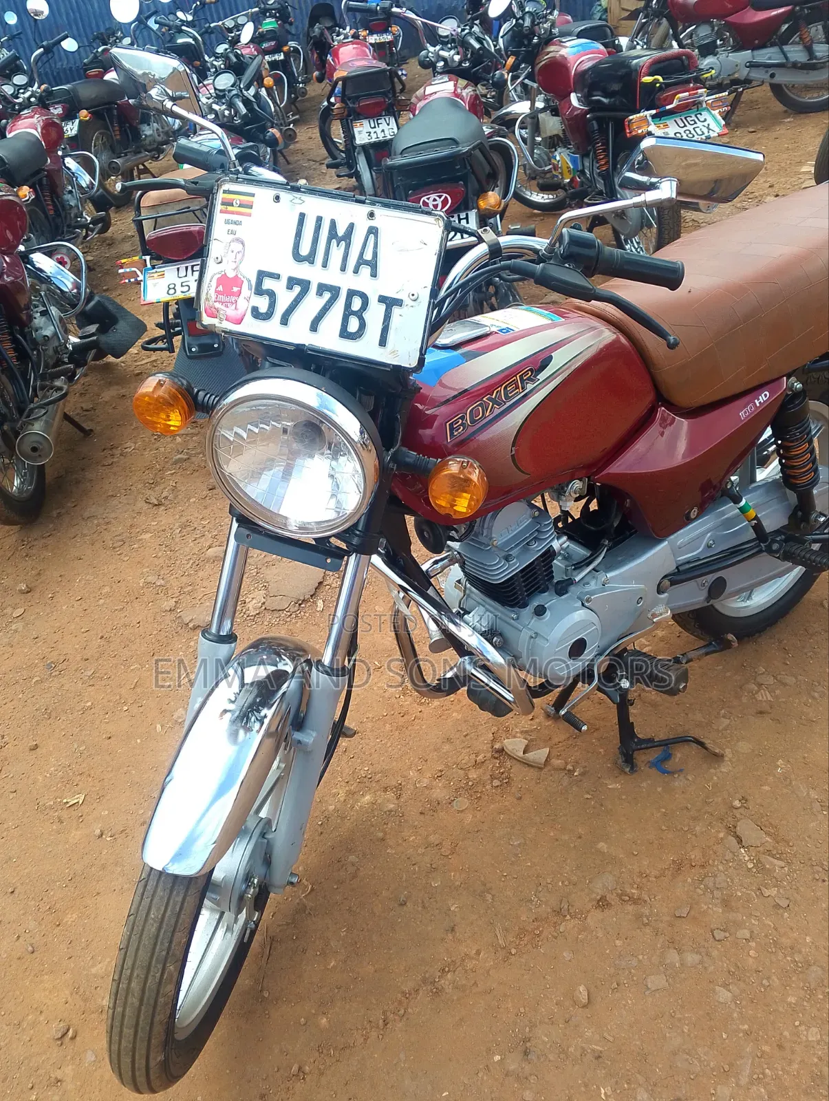 TVS HLX 125 2025 Red