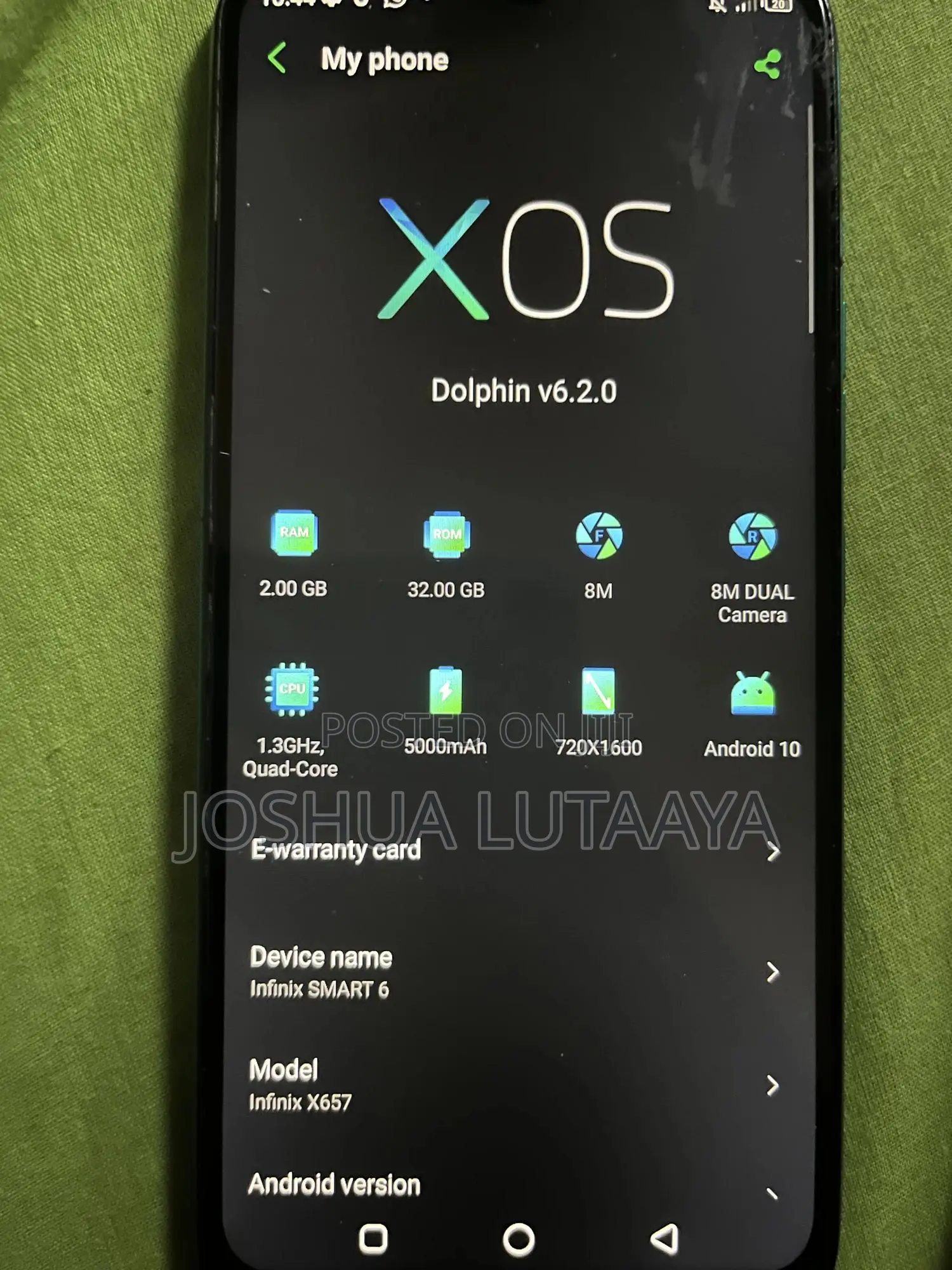 Infinix Smart 6 32 GB Blue
