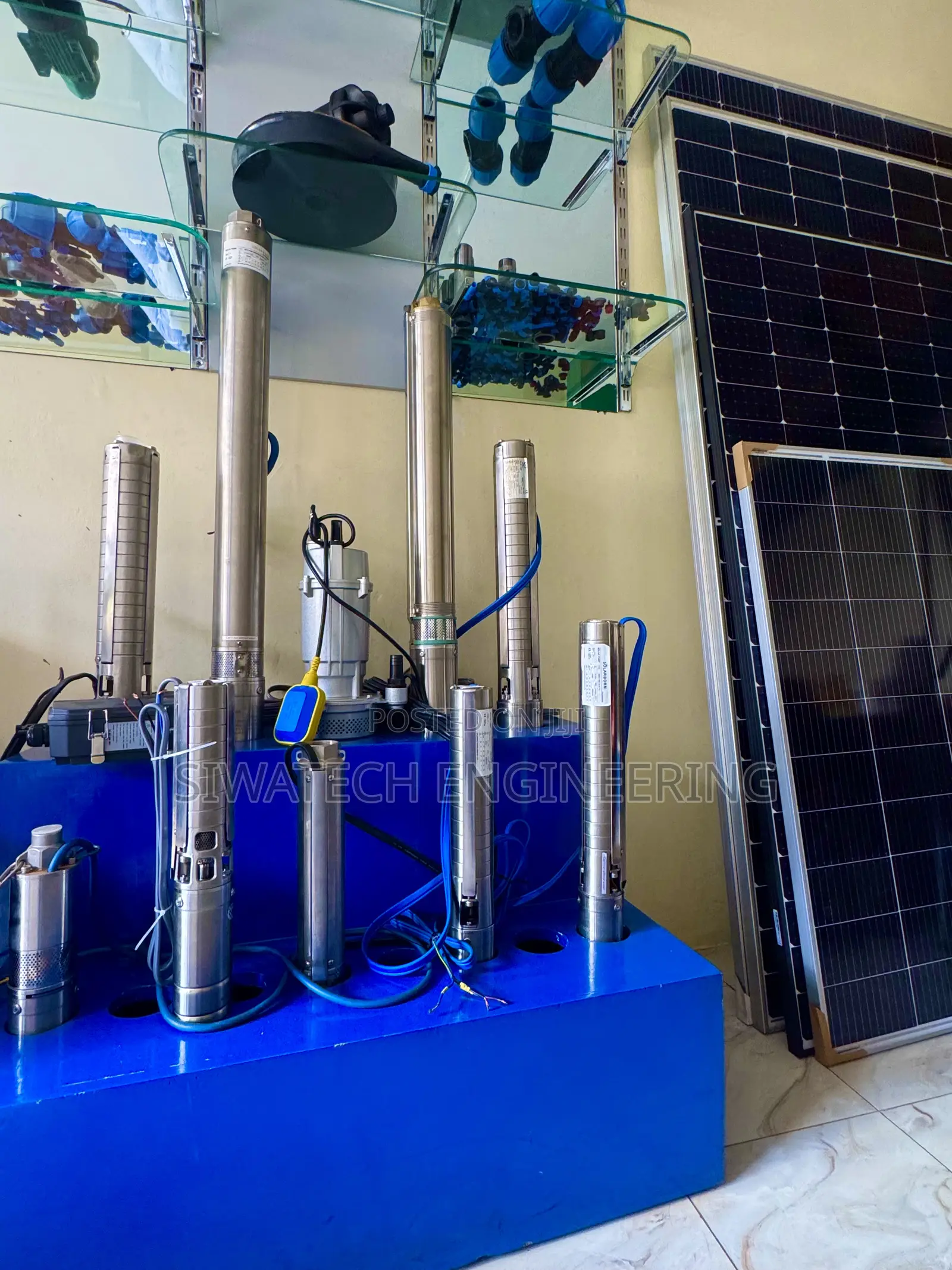 Submersible Solar and Ac Water Pumps, 80m Head, 3cubics/Hr