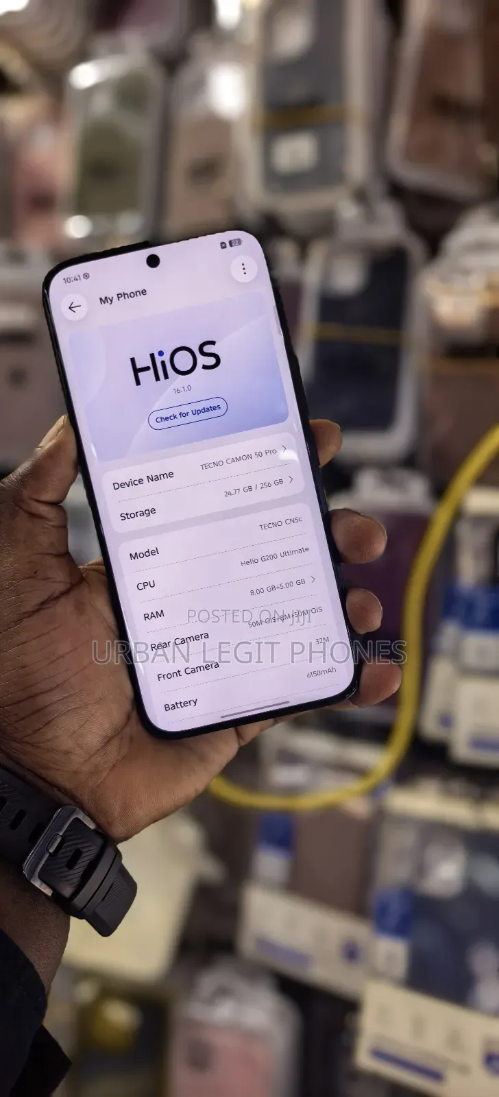 Tecno Camon 50 Pro 256 GB Black
