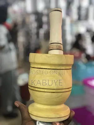Wooden Mortar and Pestle Set