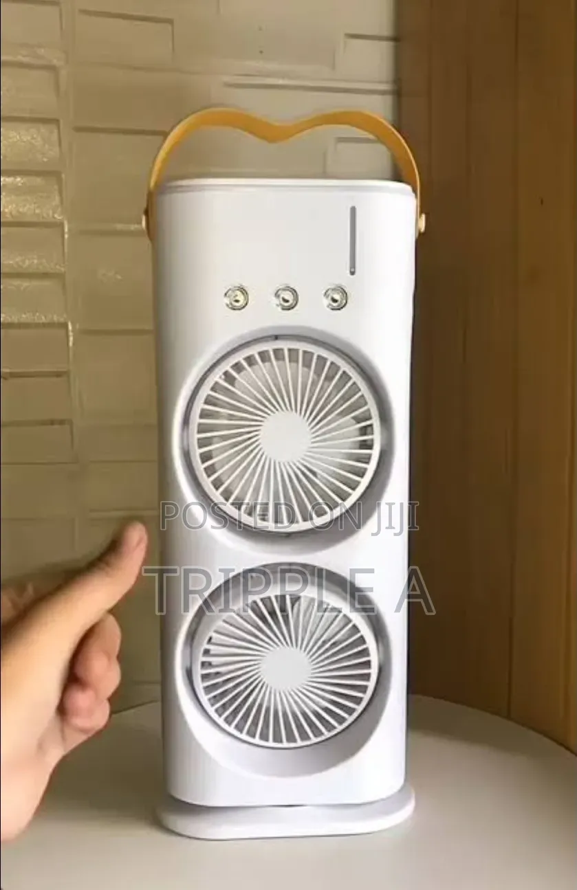 Double Ended Air Conditioner Fan With Mist Spray