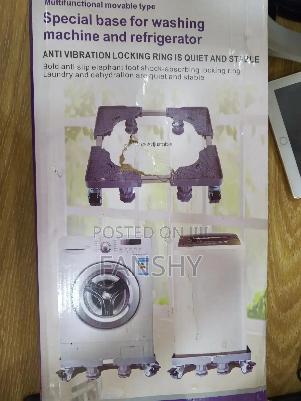 Original Adjustable Base Fridge Stand/Washing Machine Stand Reinforced