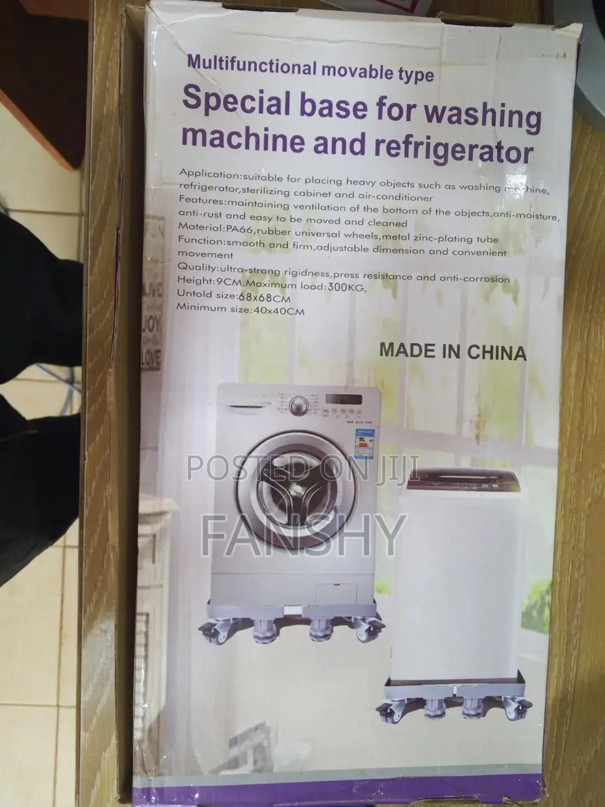 Original Adjustable Base Fridge Stand/Washing Machine Stand Reinforced