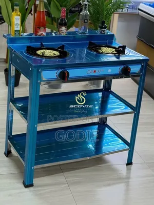 Smart Double Burner Free Standing Gas Stove.