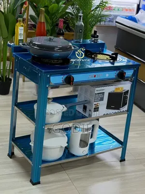 Smart Double Burner Free Standing Gas Stove.