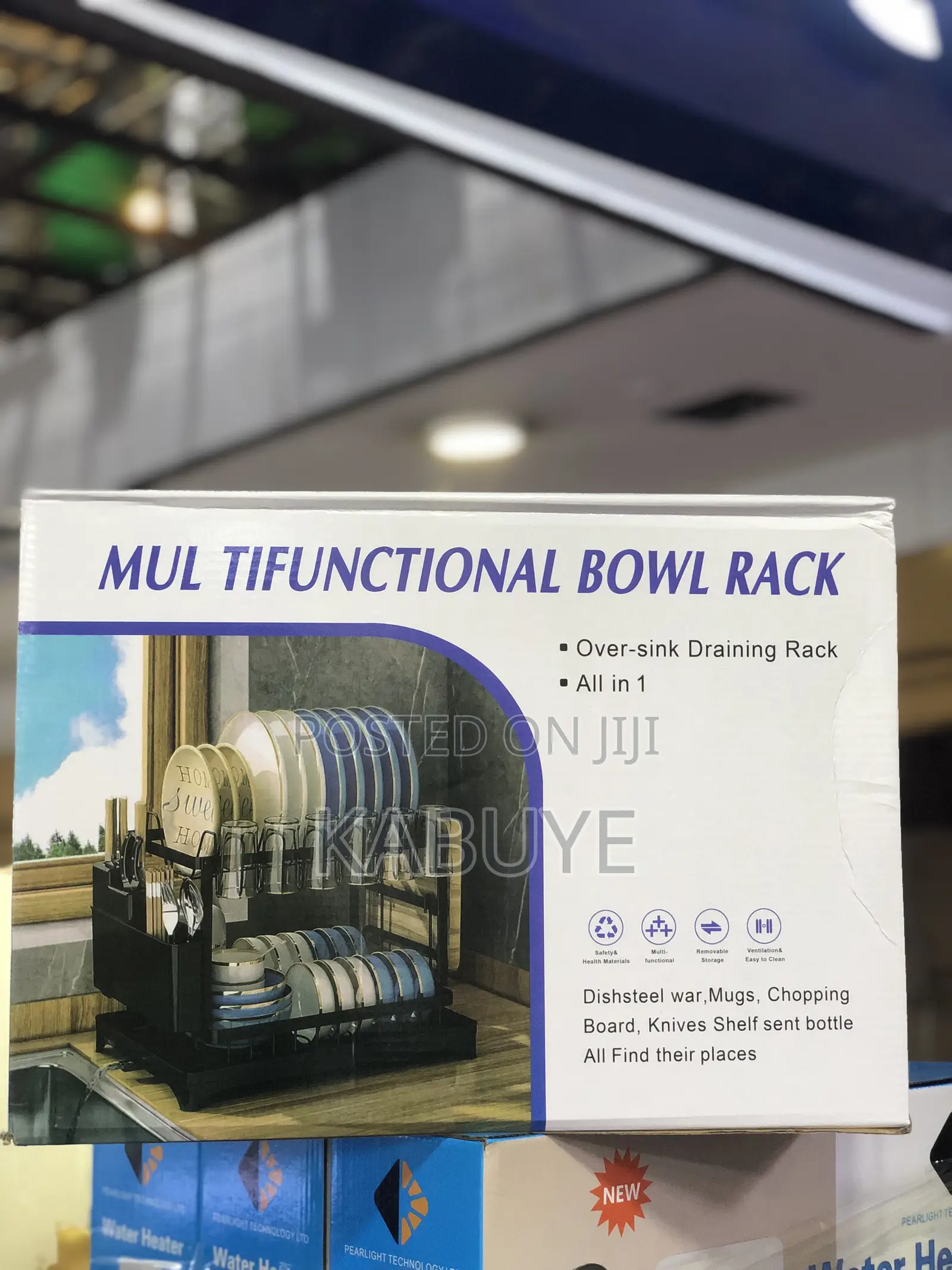 Multifunctional 2-Tier Over-Sink Dish Drying Rack