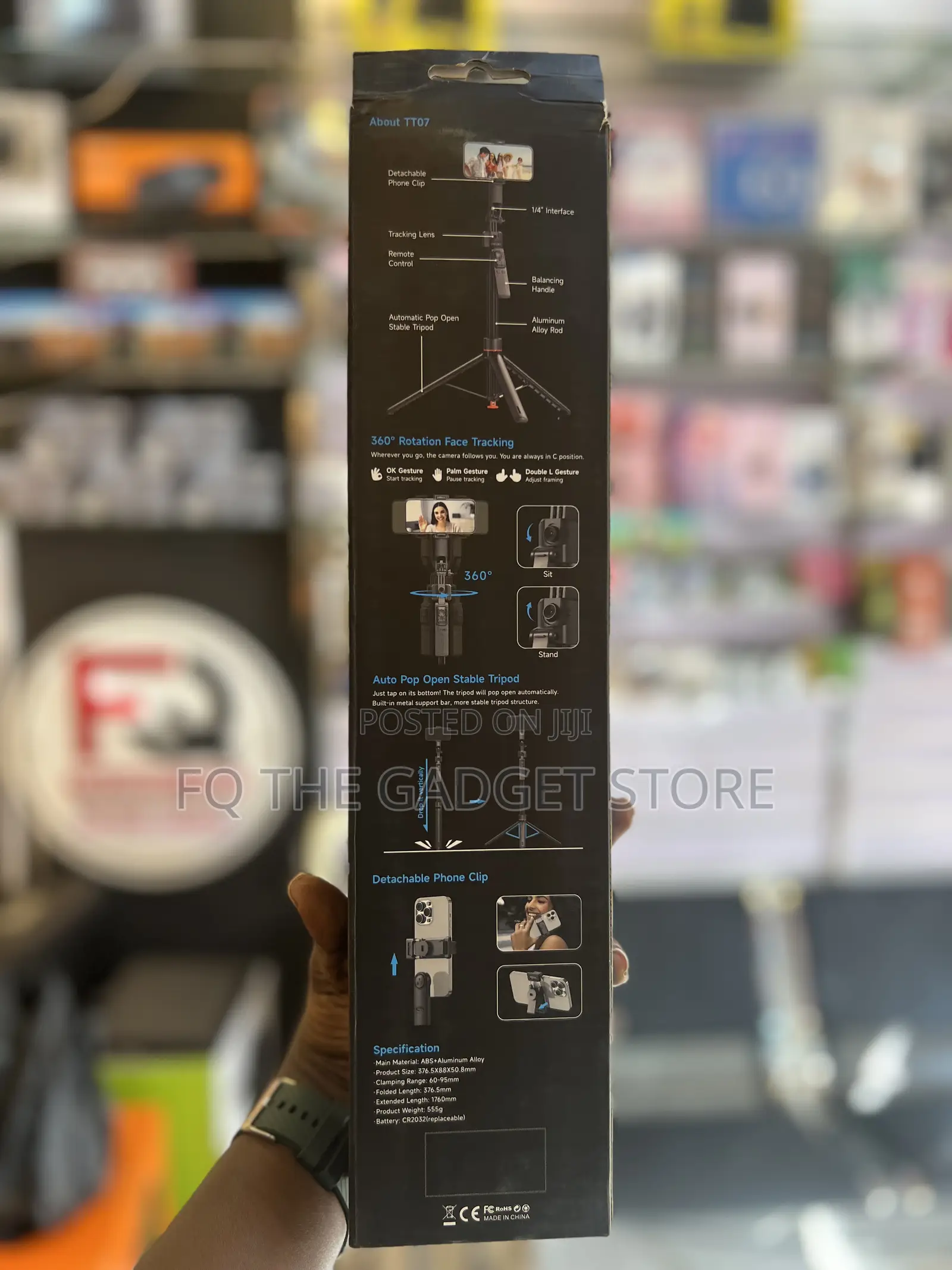 Tt07 Ai Face-Tracking Tripod Selfie Stick