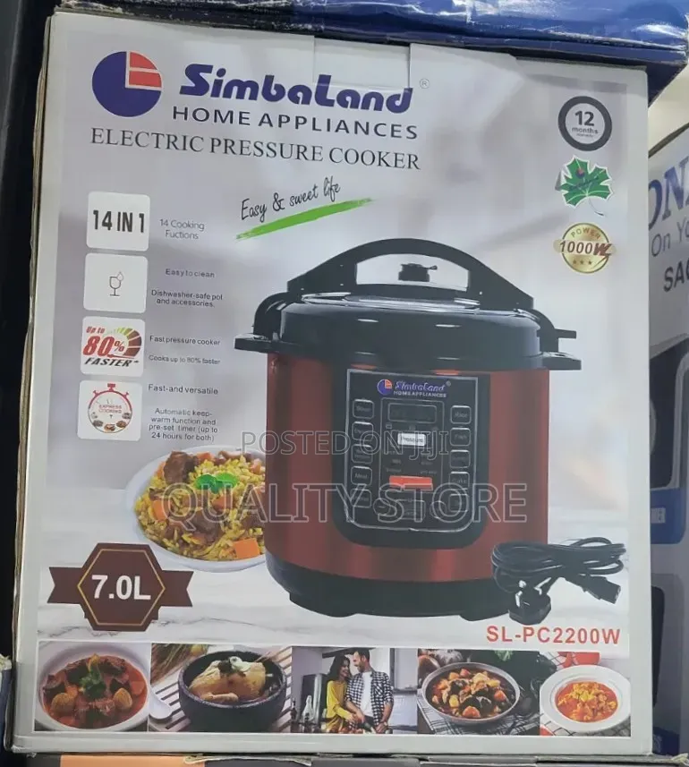 Simbaland Electric Pressure Cooker 6.0l