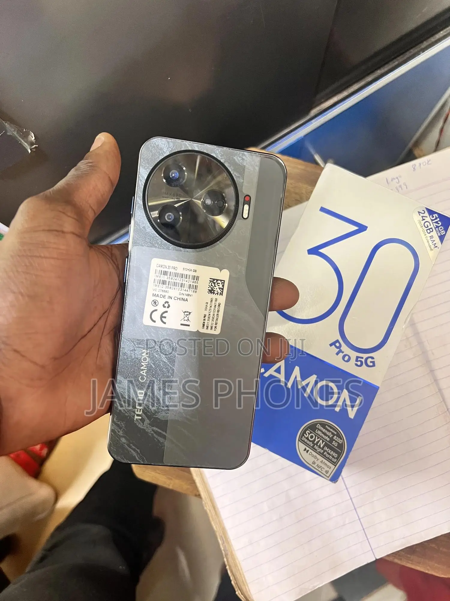 New Tecno Camon 30 5G 256 GB Black
