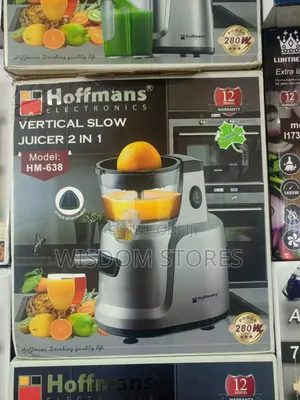 Hoffmans Electronics Hm-638 Vertical Slow Juicer 2 in 1.