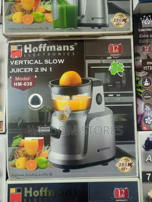 Hoffmans Electronics Hm-638 Vertical Slow Juicer 2 in 1.