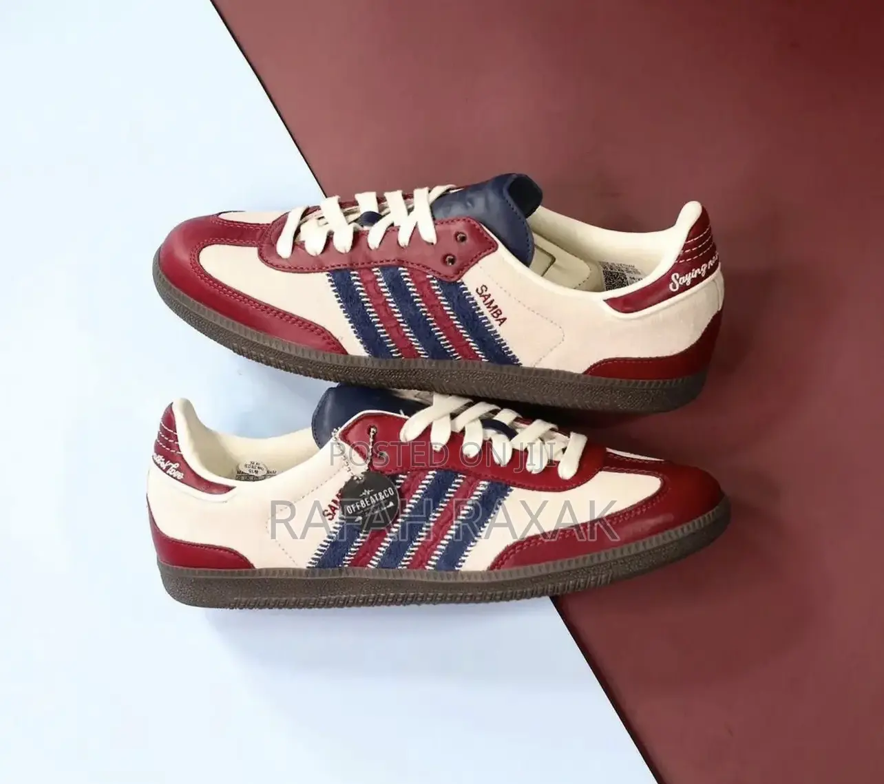 Maroon Colorways of Adidas Samba Sneakers