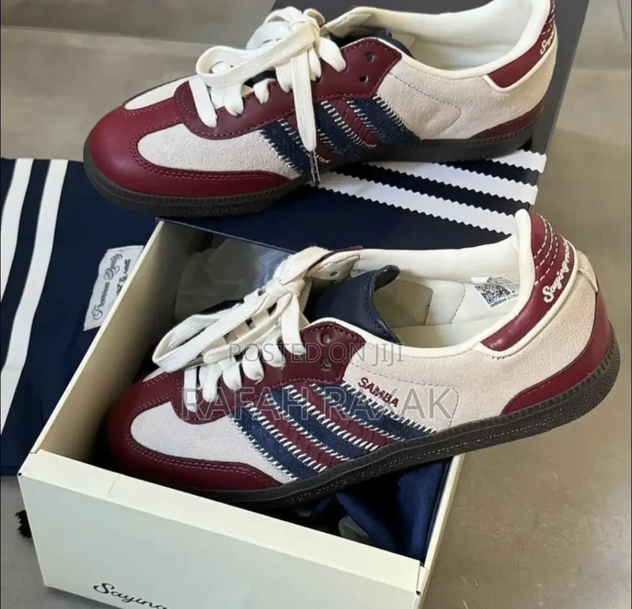 Maroon Colorways of Adidas Samba Sneakers
