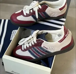 Maroon Colorways of Adidas Samba Sneakers
