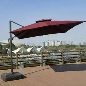 Adjustable Umbrella (Canvas Material) - 3×3 Meters Accomodates 2 Cars