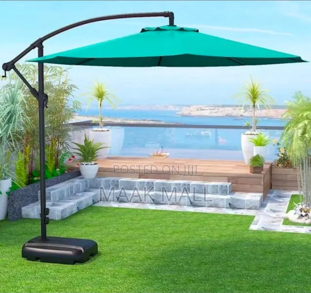 Adjustable Umbrella With a Stand Base