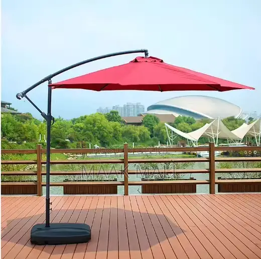 Adjustable Umbrella With a Stand Base
