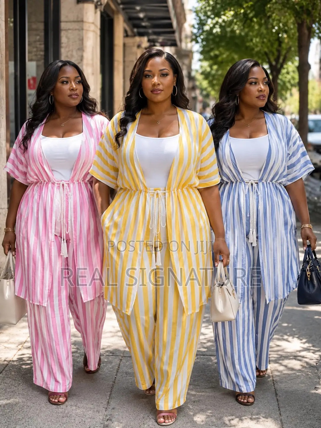Three Piece Women’S Linen/Cotton Set