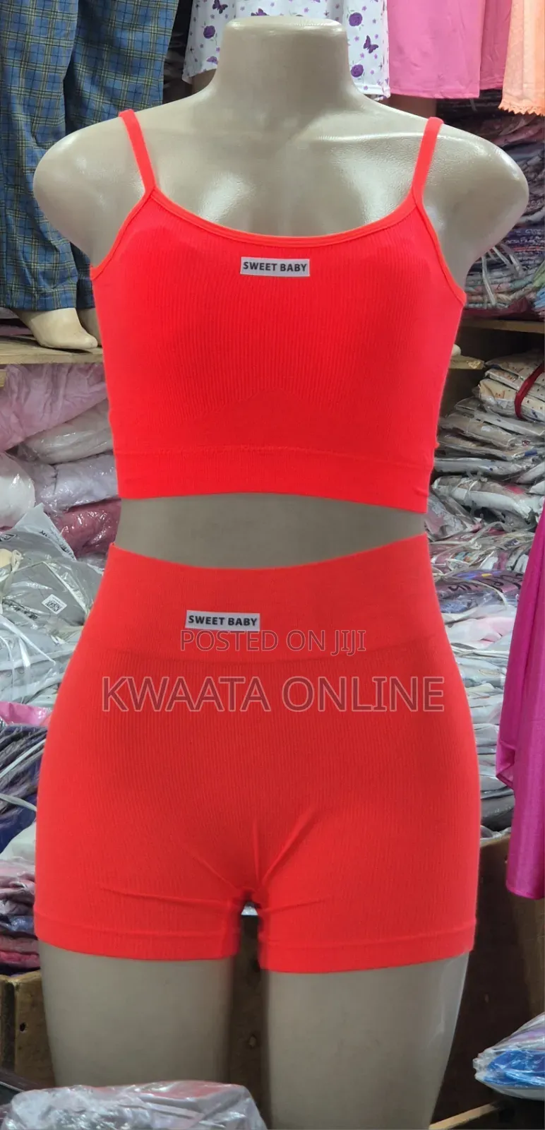 Seamless Ribbed Workout Two Piece Gym Sport Crop Tank Tops Bra,Short