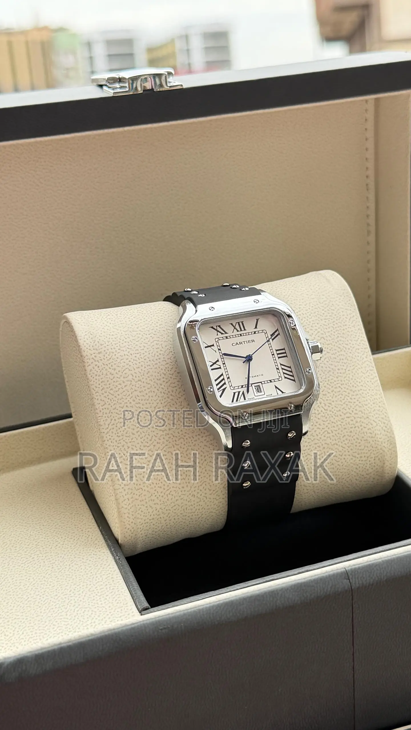 Army Green Strap Version of Santos De Cartier Watch