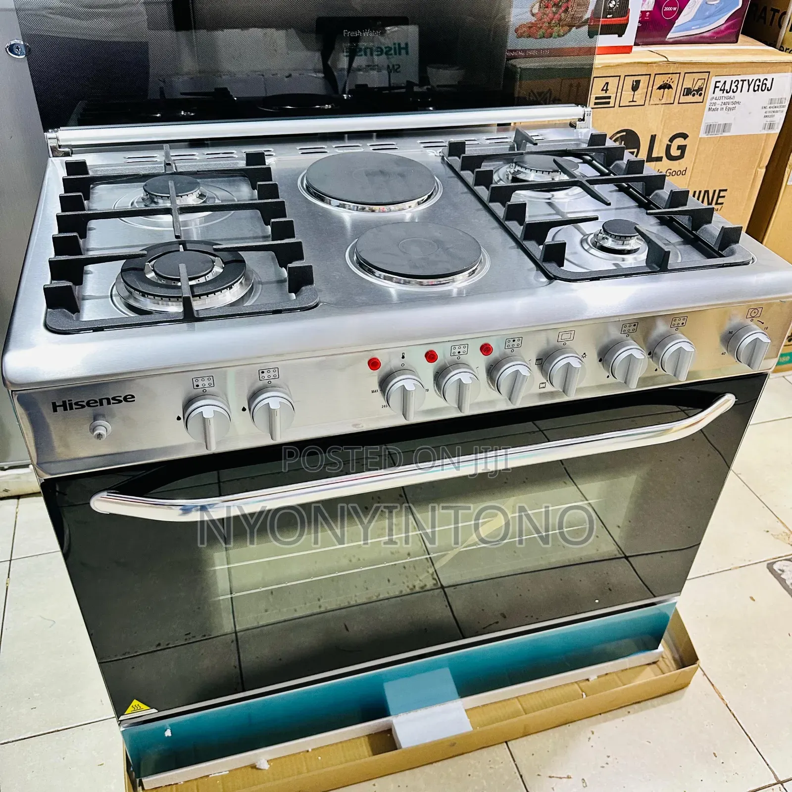 Hisense 90cm × 60cm 4 Gas + 2electric Cooker