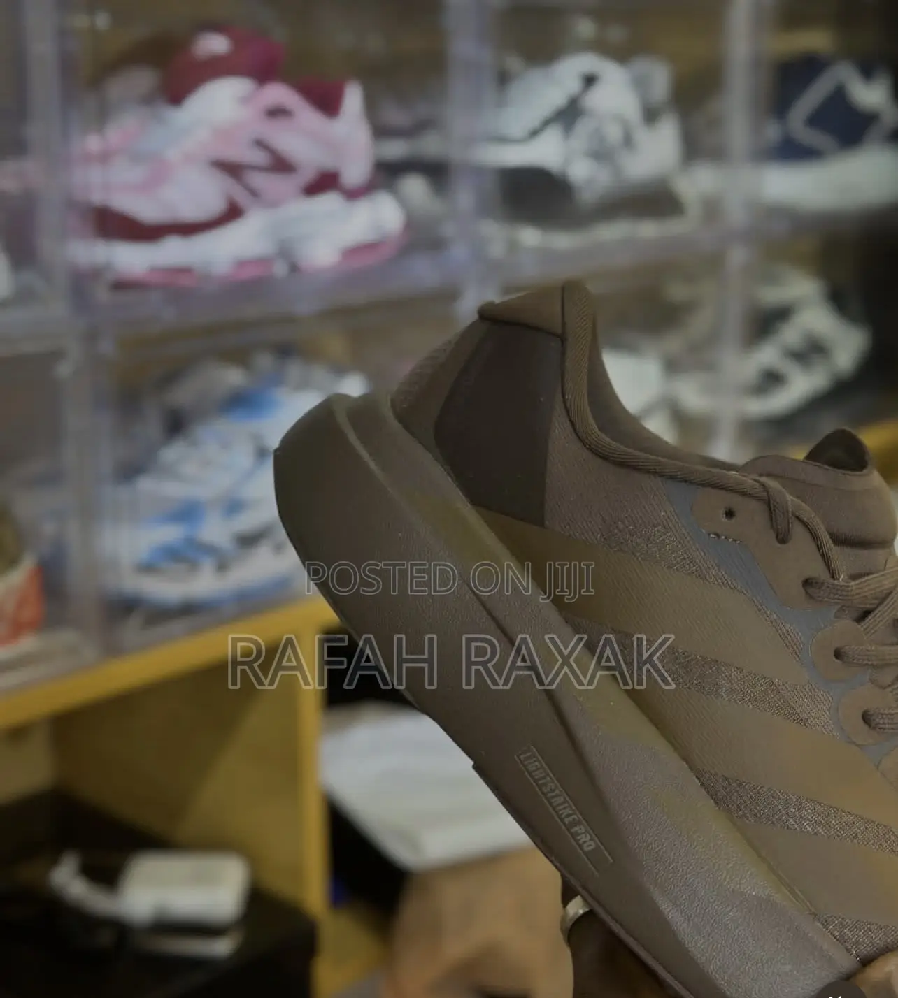 Mocha Brown Version of Adidas Adizero Evo Sl Sneakers