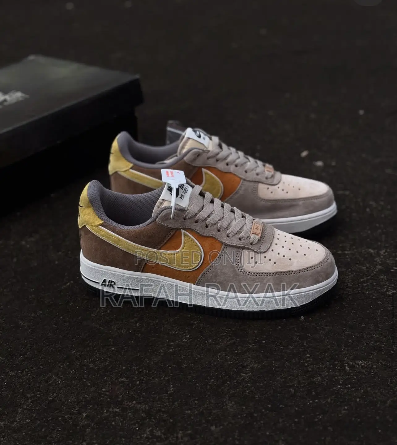 Multi-Colored Suede Colorways Nike Air Force 1’07 Low Sneakers