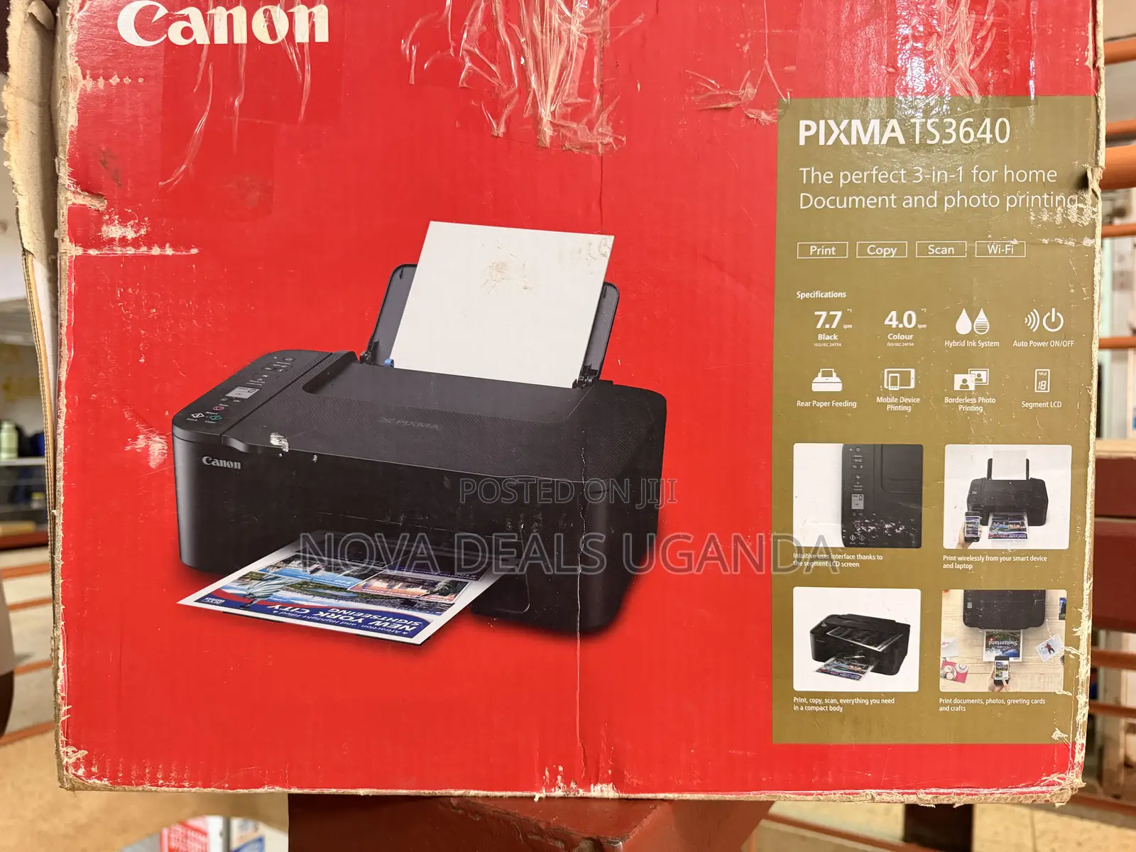 Canon Pixma Ts3640 3-in-1 Wireless Inkjet Color Printer