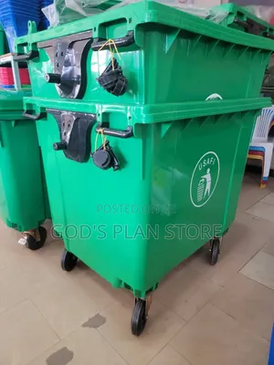 660litres Plastic Dust Bins Plastic Dust Bins Green
