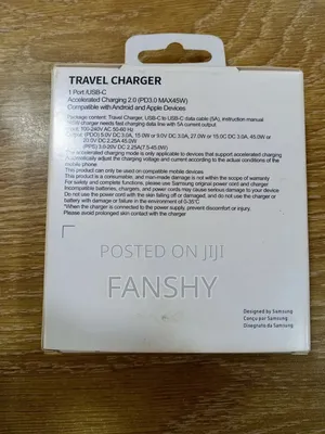 Original 45w Samsung C to C Fast Charger