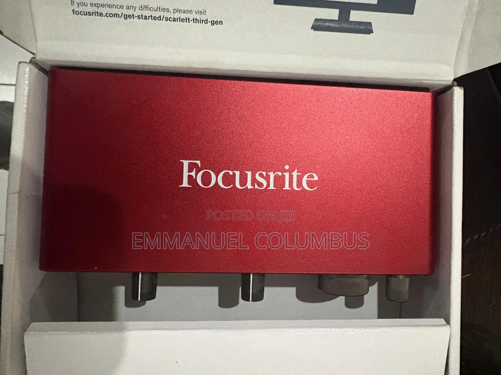 Focusrite Scarlett 2i2 (3rd Gen) Audio Interface Sound Card.